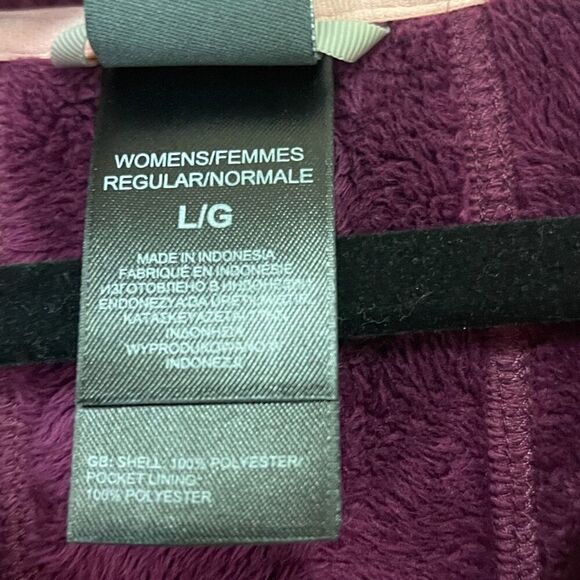 The North Face Women's Large Morning Glory Fleece Jacket Full Zip Purple Pink - Picture 5 of 12